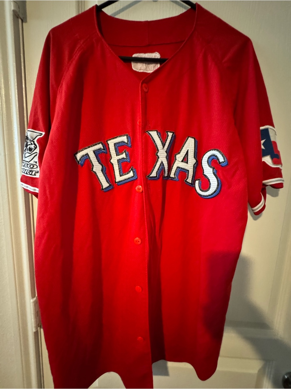Vintage 90s/00s Lobo Sport TEXAS Baseball Jersey - Picture 2 of 6